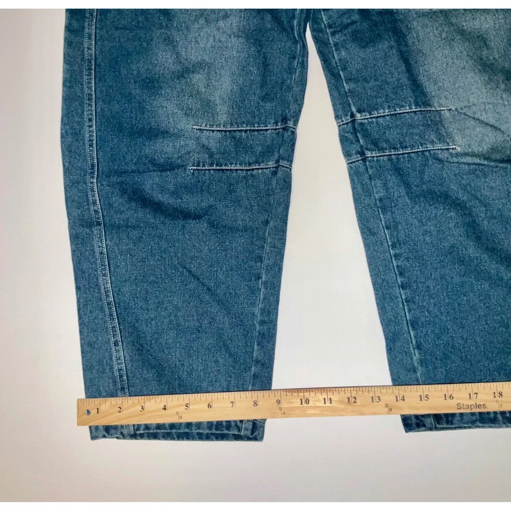Womens Barrell Jeans Grunge Emo Indie Streetwear Size 34 - Picture 8 of 8